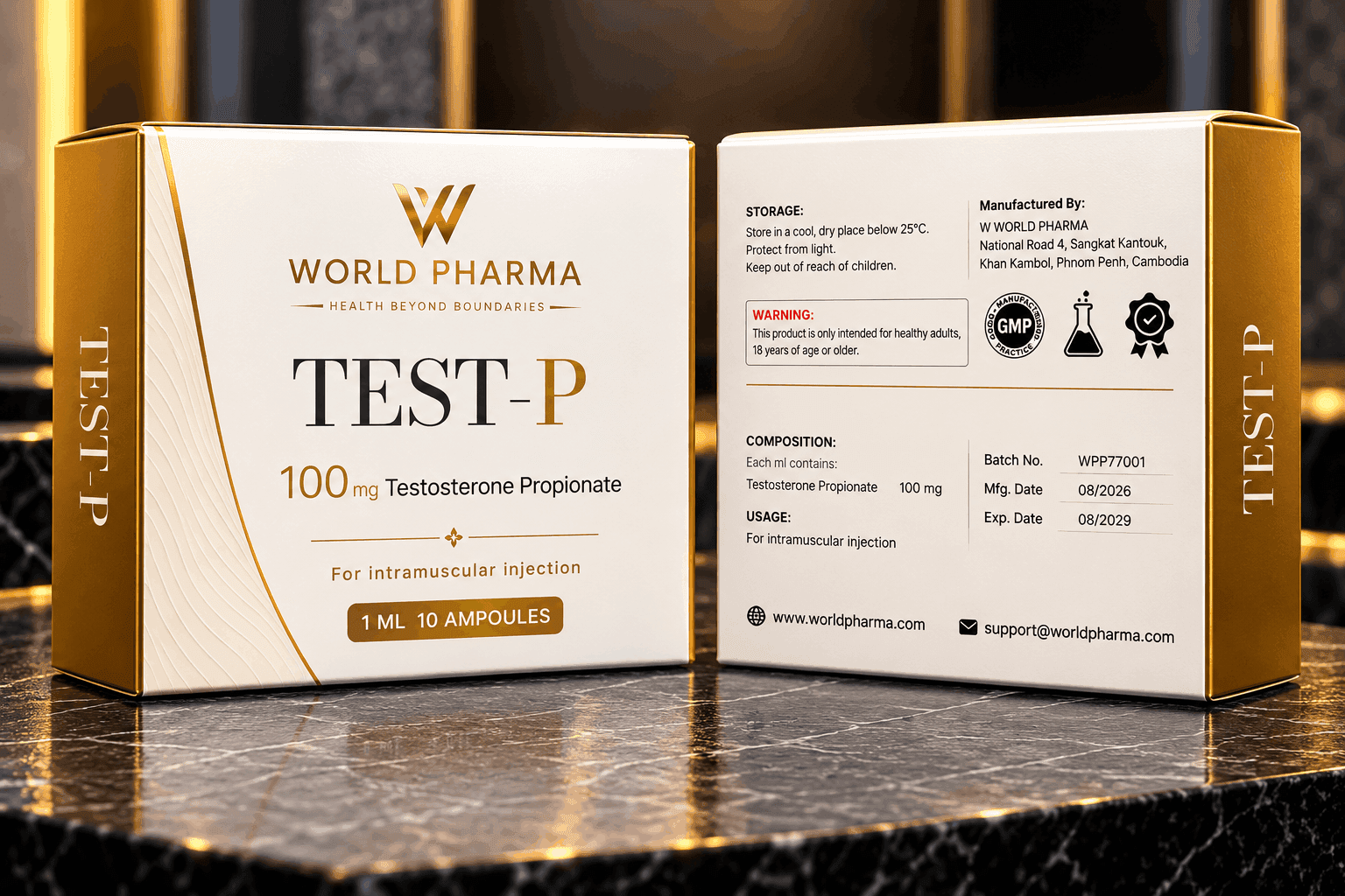 TEST-P oil based solution package