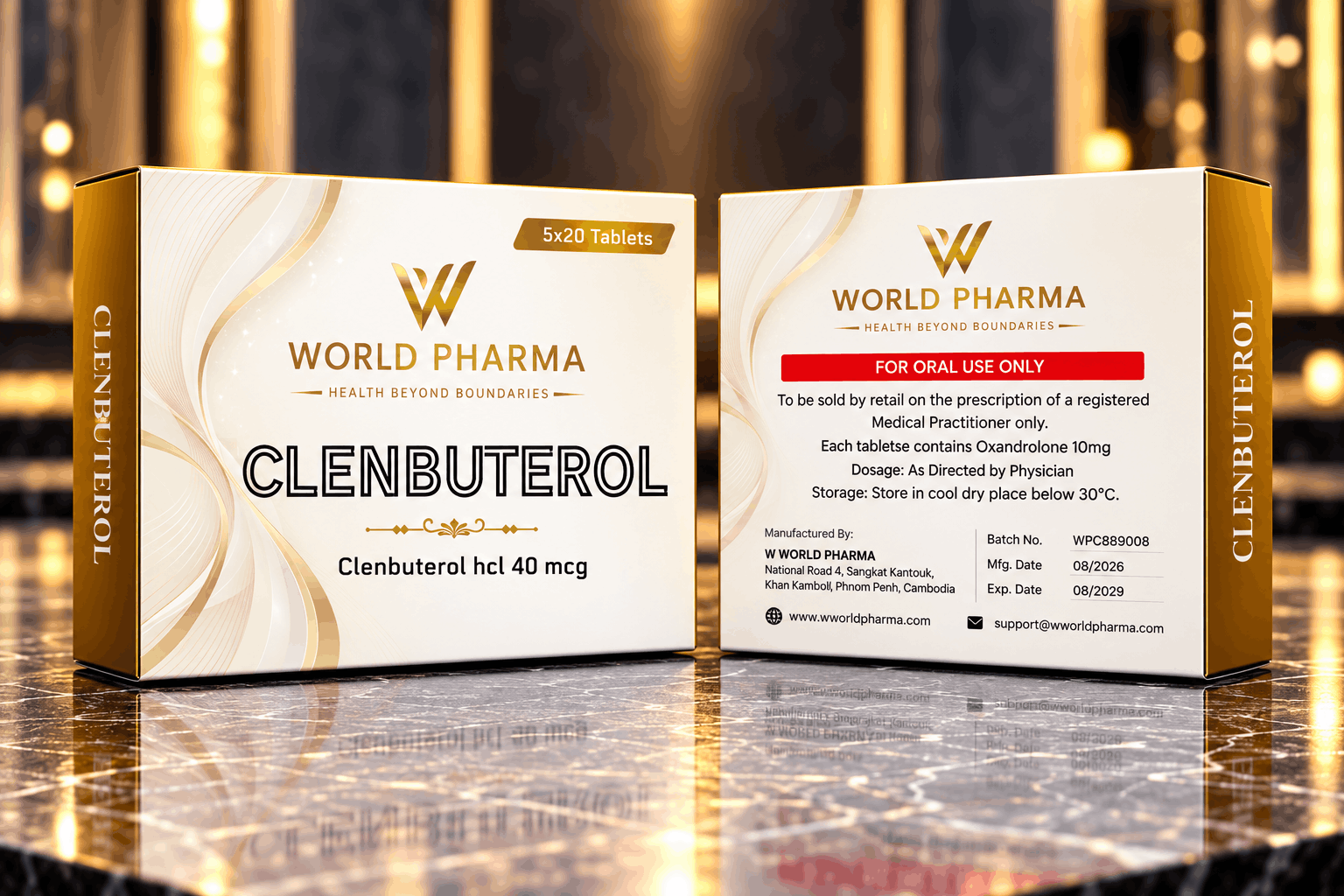 CLENBUTEROL tablet package