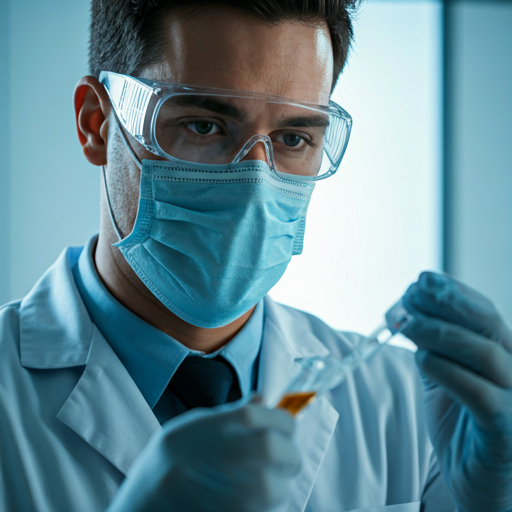 Scientist in a clinical laboratory